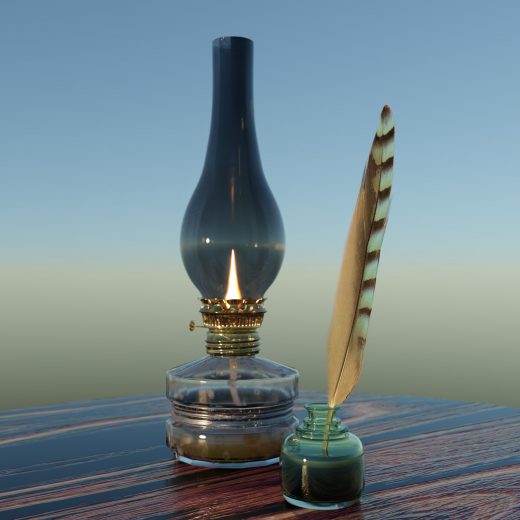 Lamp and quill realism test
Animation here: https://cdn-animation.artstation.com/p/video_sources/000/355/159/lampflicker.mp4
