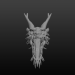 Shinto Dragon head for 3D printing