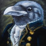 Gentle Raven - oil paint on canvas